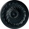 Ekena Millwork Flower Spiral Ceiling Medallion (Fits Canopies up to 2"), 12 1/4"OD x 2 1/4"P, Night Shade CM12FLNSF - alternate 1